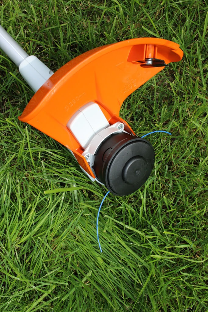 Stihl Motorsense FSA56 Testbericht Maehkopf Unterseite